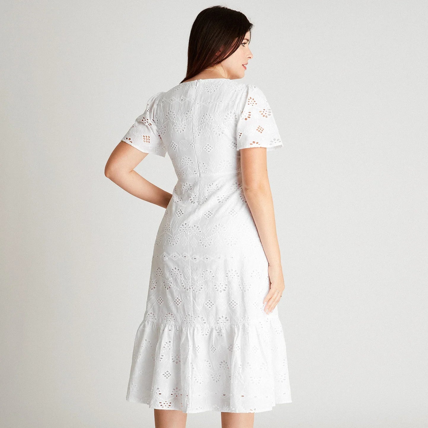 vestido-mujer-maxi-blanco-manga-corta-cuello-v