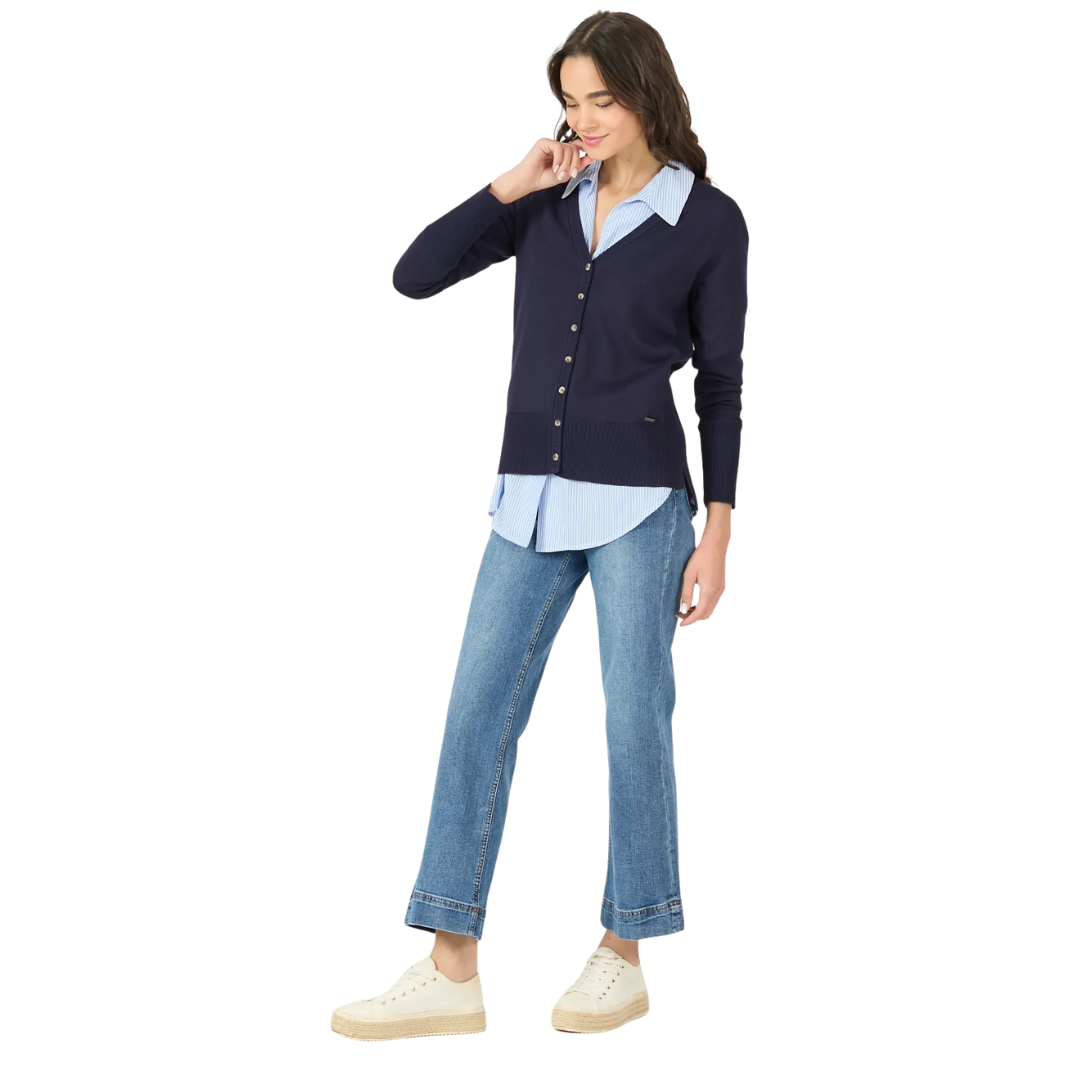 cardigan-mujer-cuello-v-azul-marino