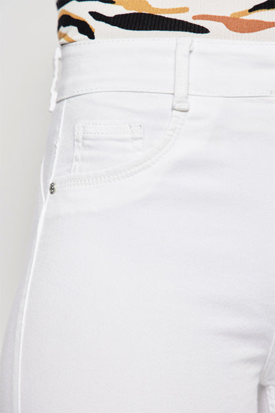 Jeans Mujer High Waist Pitillo 4328 Blanco