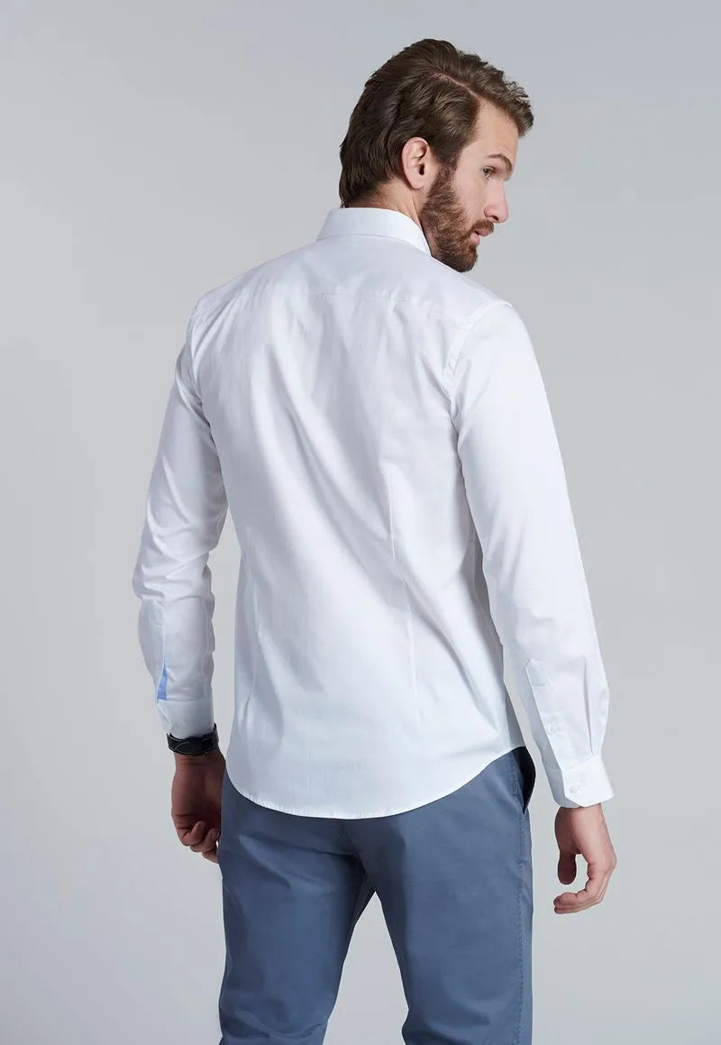 Camisa Hombre Smart Casual Dublin Blanca