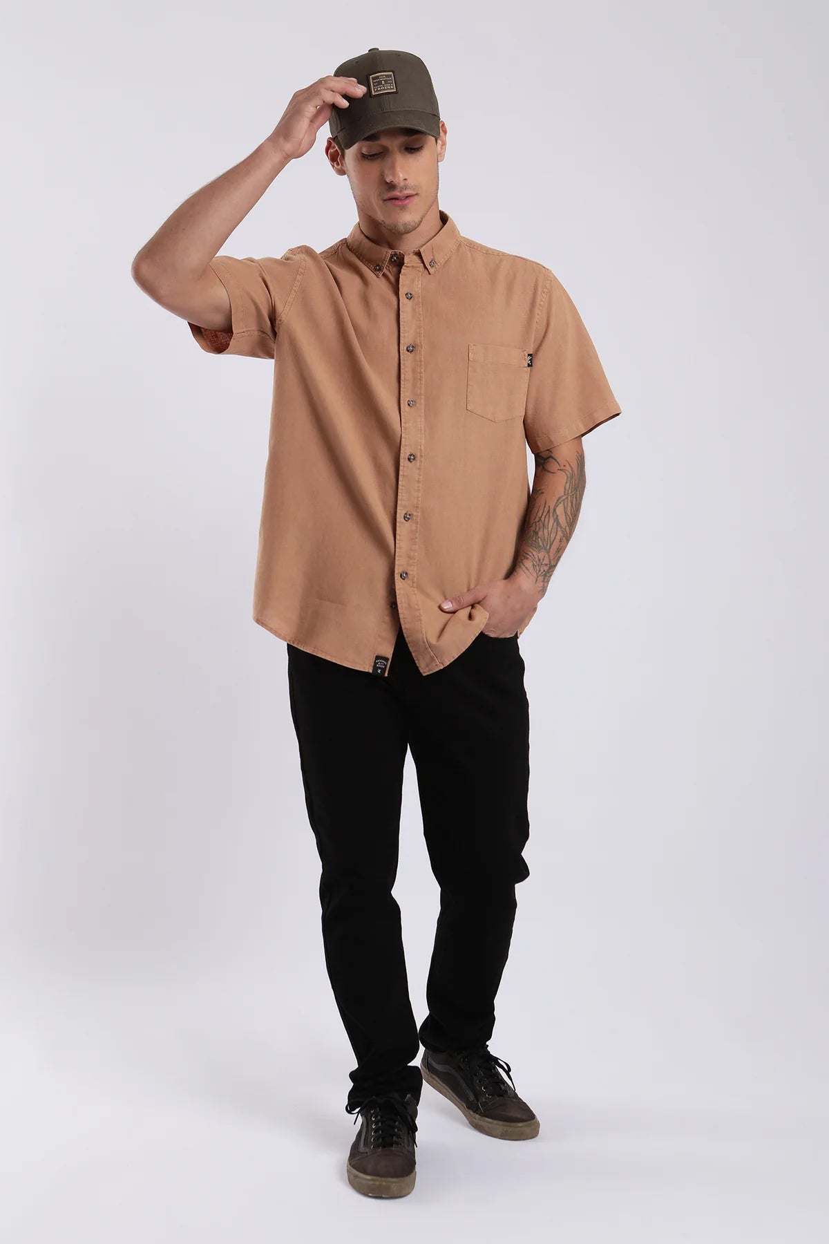 Camisa Hombre Classic Camel