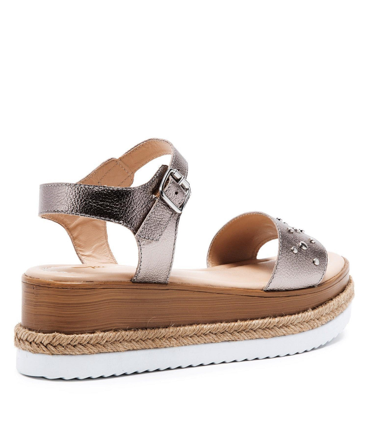 Sandalia Maggie Plateado