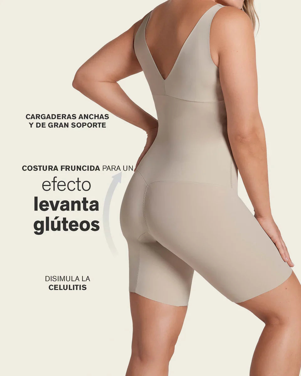 Body Mujer Busto Libre Ultraliviano De Control Fuerte Café Claro