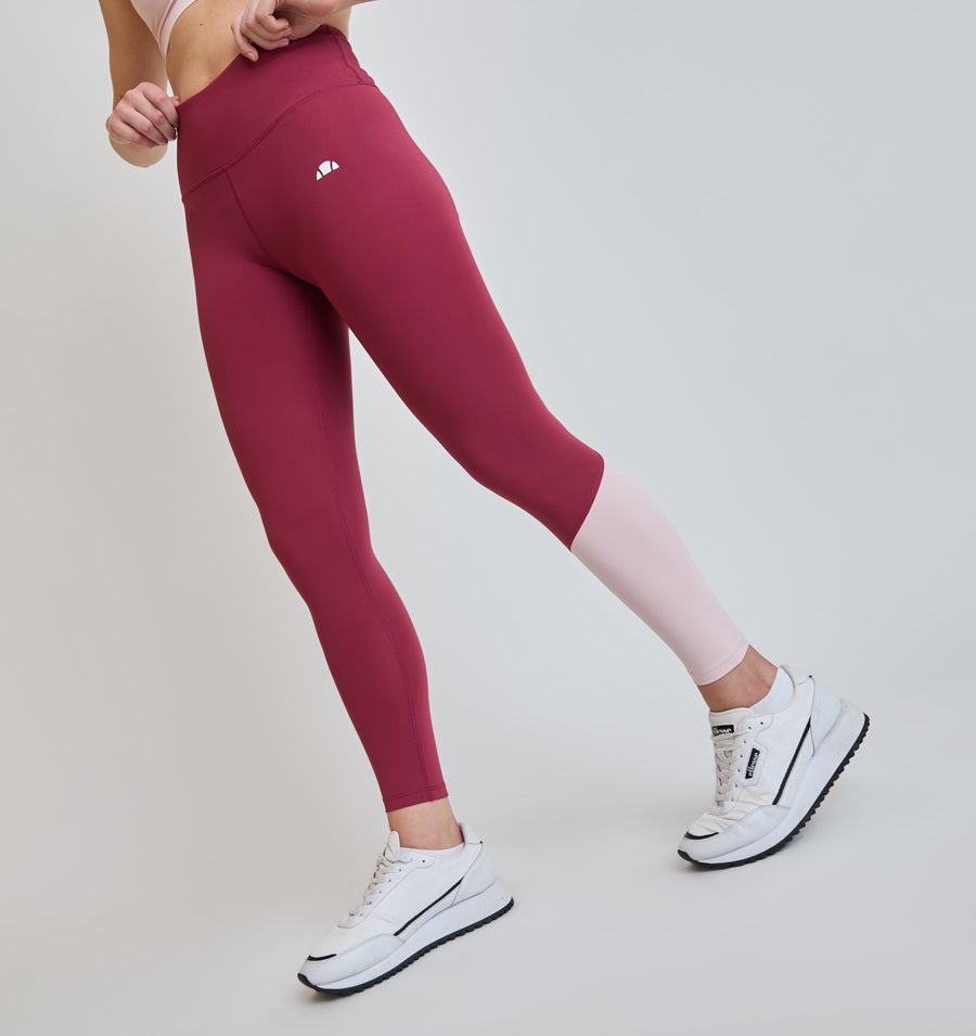 Calza Mujer Deportiva Solange 2 Burdeo