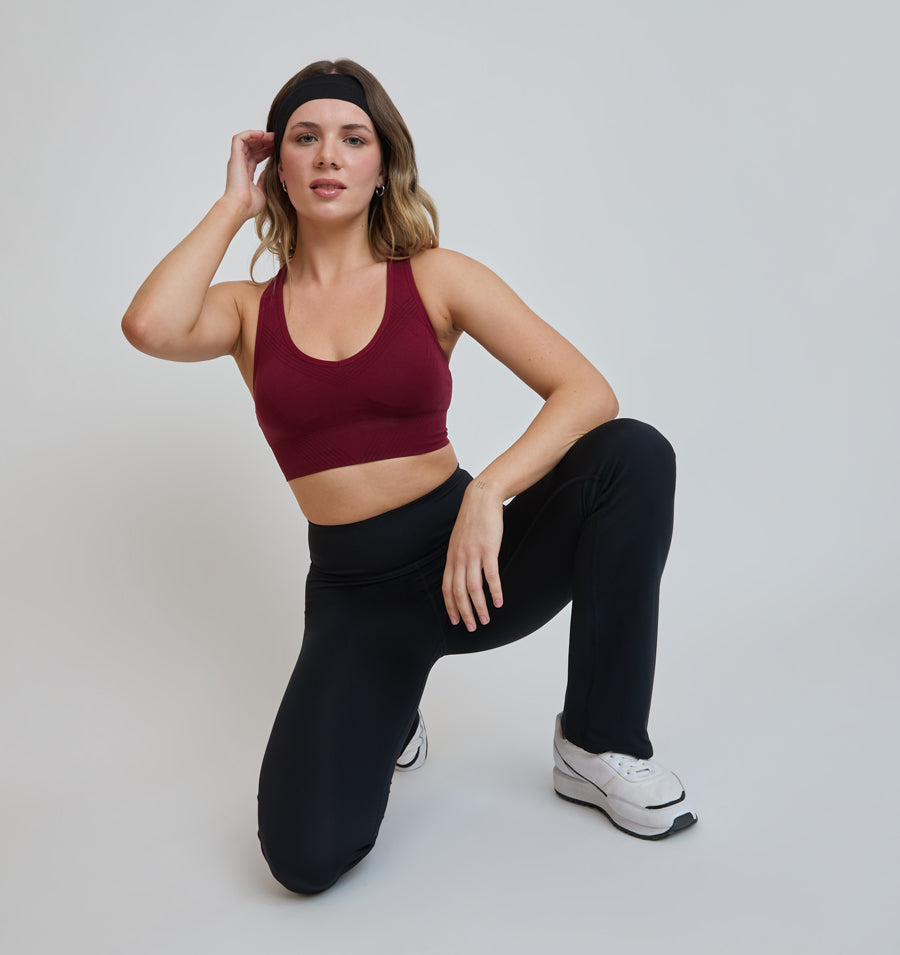 Peto Mujer Seamless Paloma Burdeo