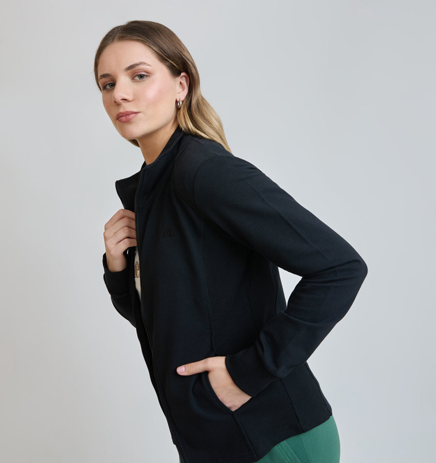 Poleron Mujer Lisa Negro