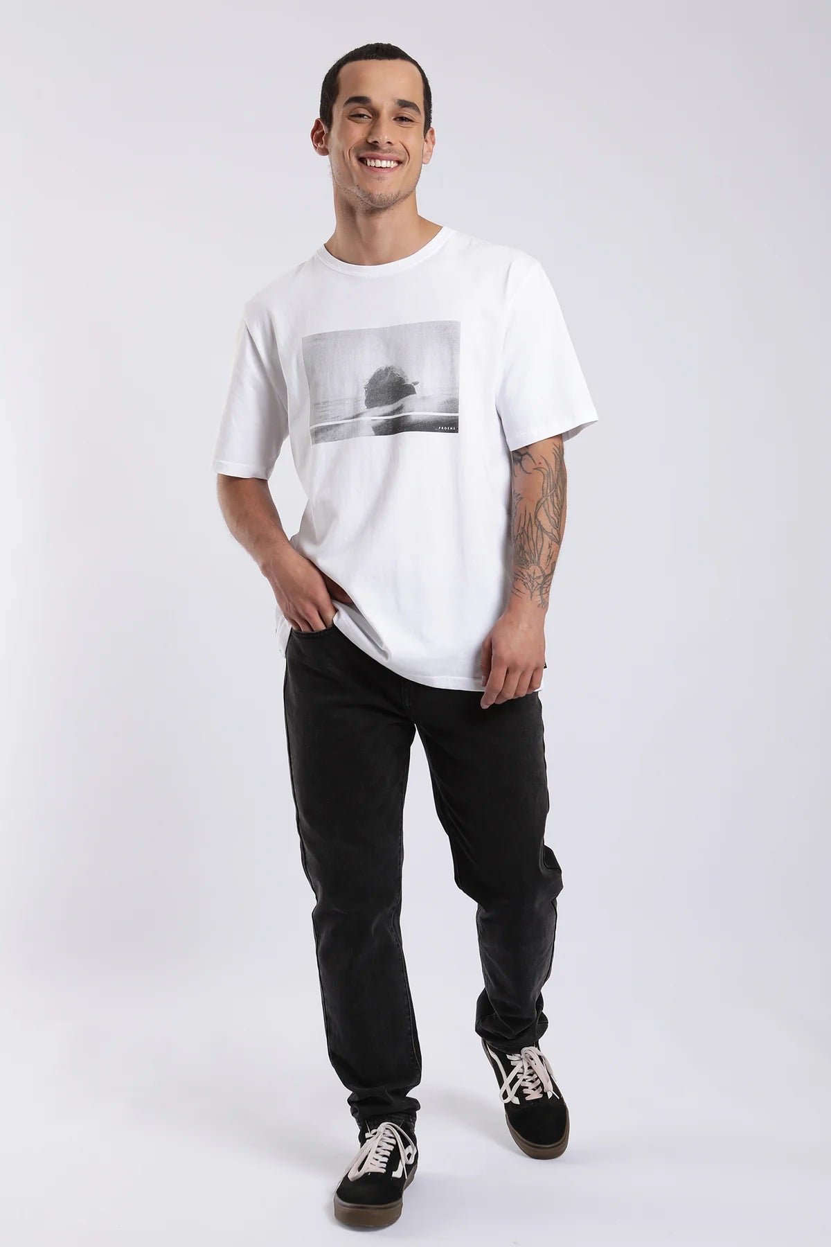 Polera Hombre Buzo Blanco