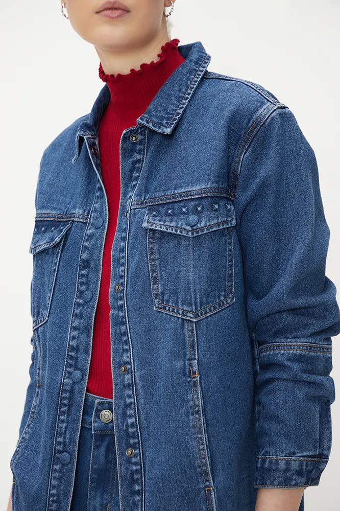 Chaqueta Denim Azul