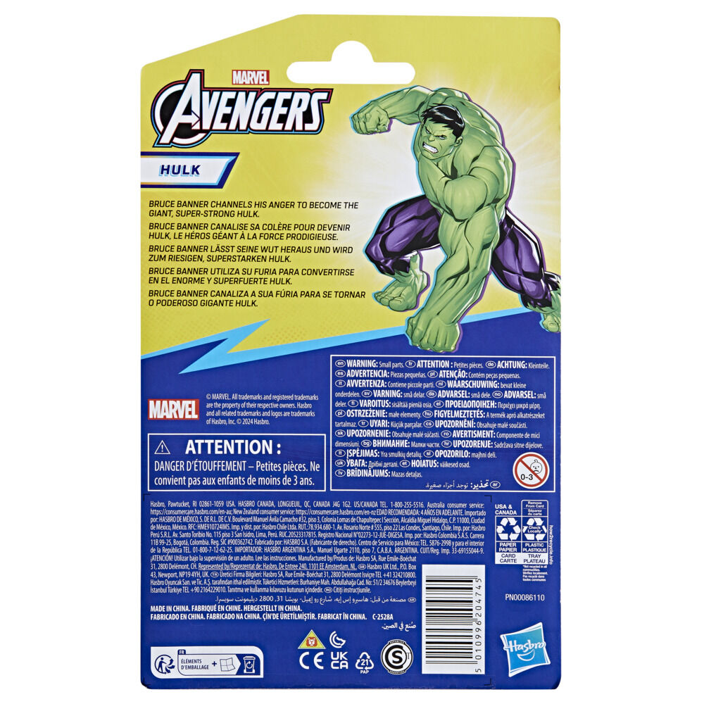 Figura de acción Marvel Avengers Epic Hero Deluxe de Hulk