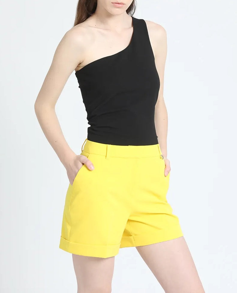 Short con Bastilla Amarillo