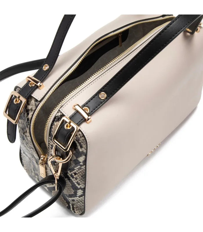 Cartera Mujer Dos Asas Mediana Off White