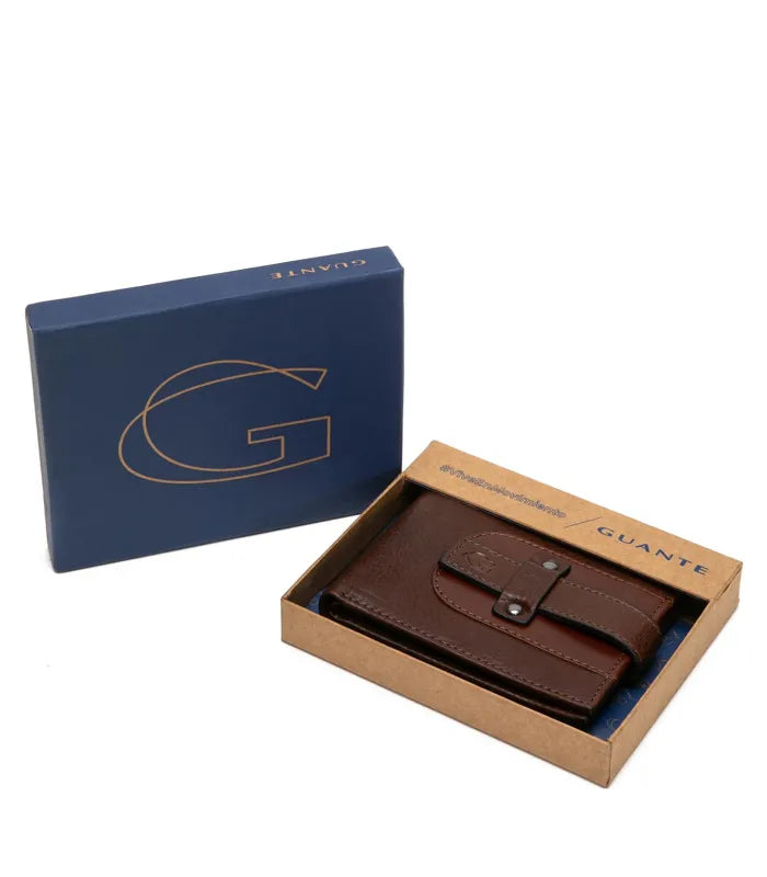 Billetera Hombre Con Strap Cafe