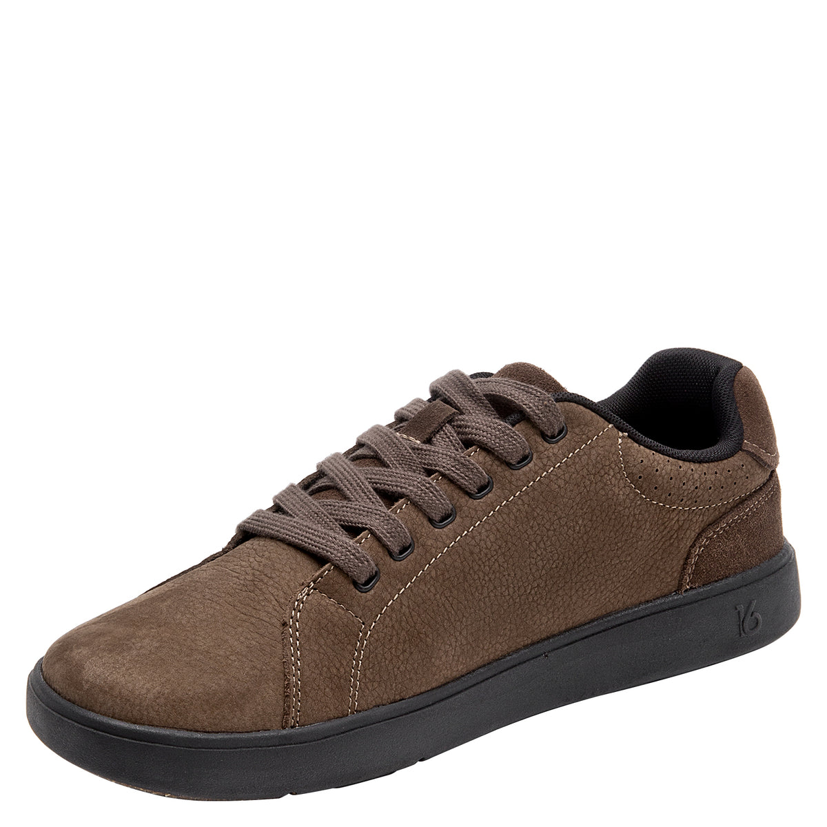 Zapatilla Hombre Cuero Barefoot Café
