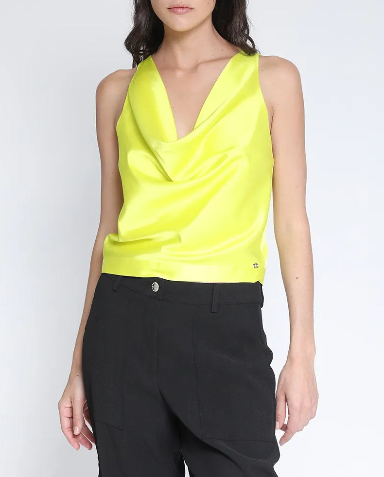 Top Satinado Pistacho