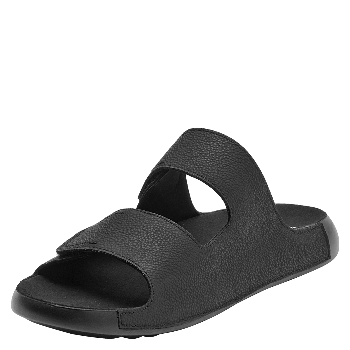 Sandalia Hombre Con Cierre de Velcro Doble Negro