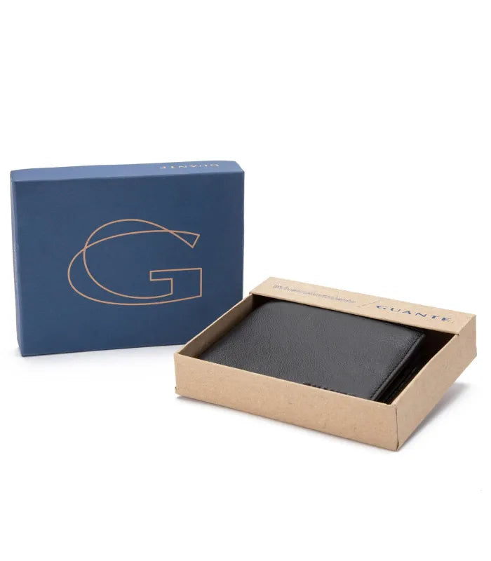 Billetera Hombre Con Flap Negro