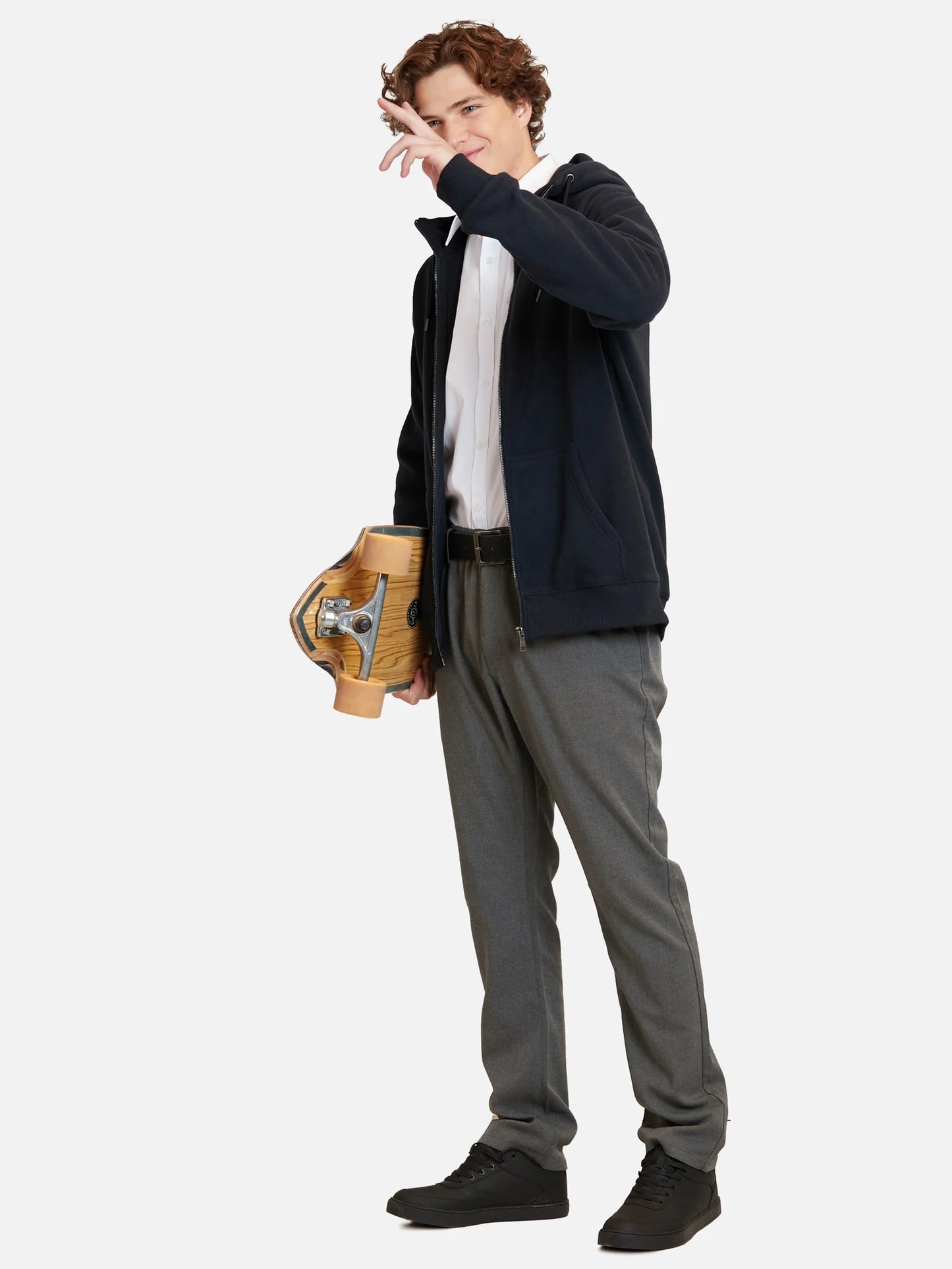 Polerón Niño Escolar Micropolar Azul Marino