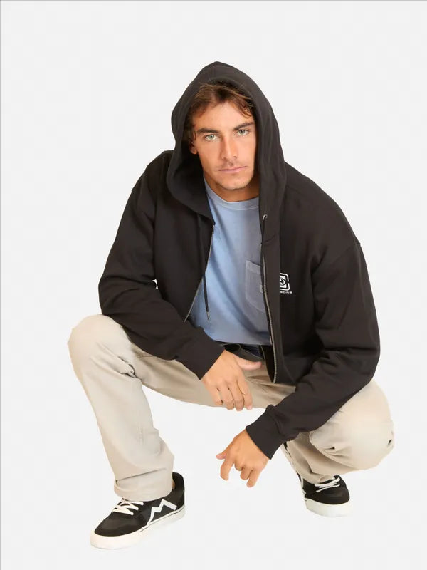 Poleron Hombre Square Cookie Black