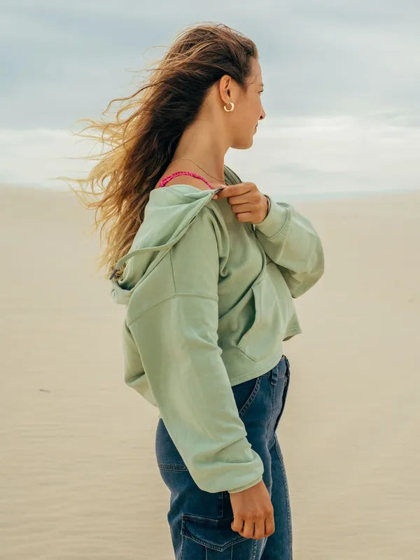 Poleron Mujer Chill Aura Green