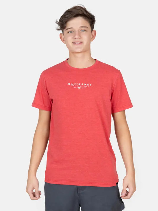 Polera Niño Neon Drift Red