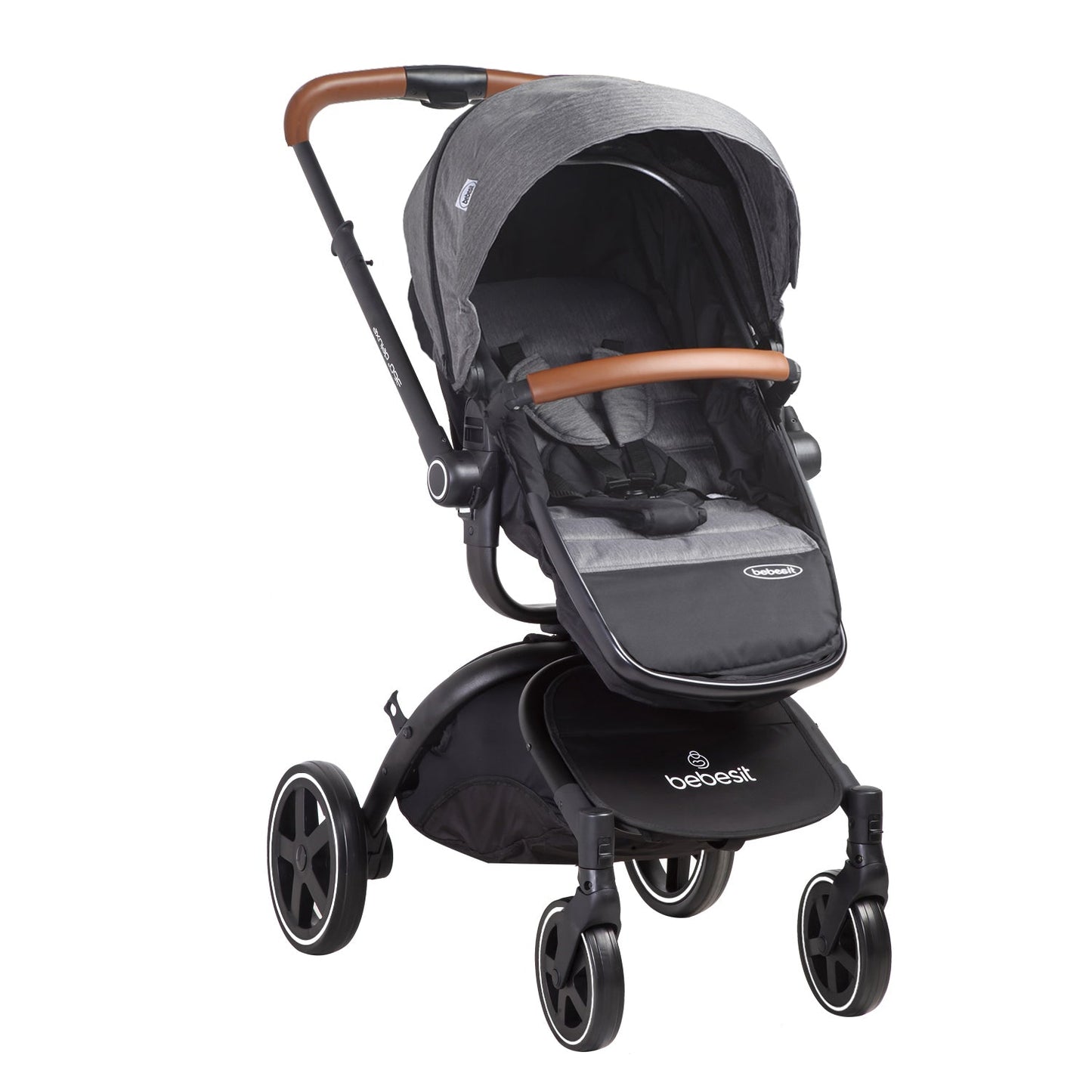 Coche Cuna Travel System Deluxe 360° SX Gris Bebesit