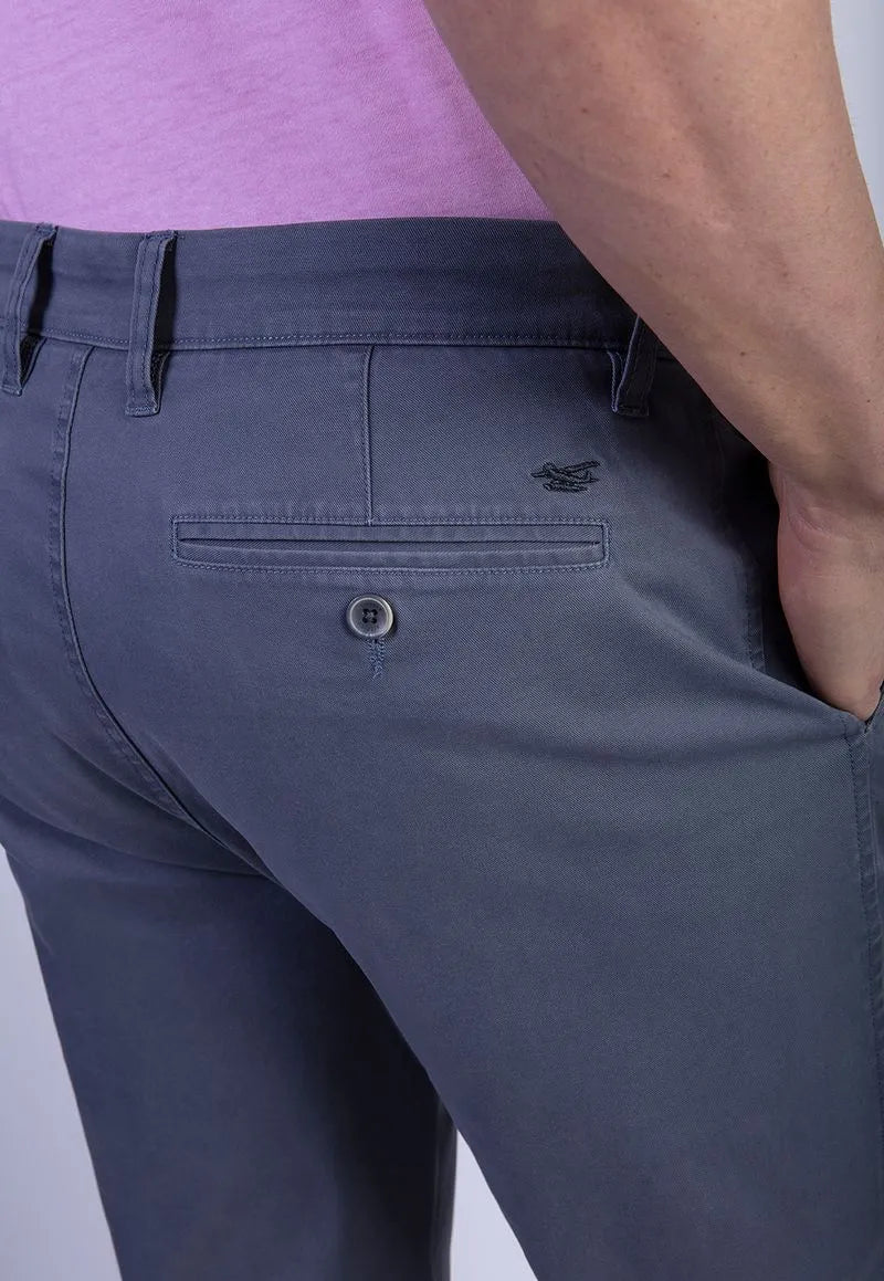 Pantalón Hombre Twill Without Pleats Metal