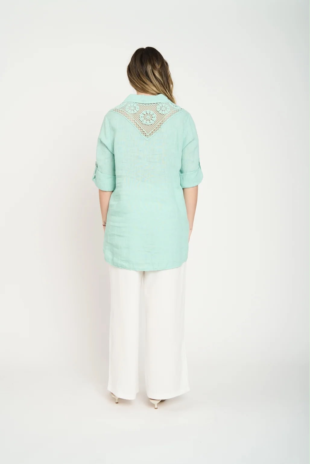 Blusa Manga Corta Defina Mujer Agua