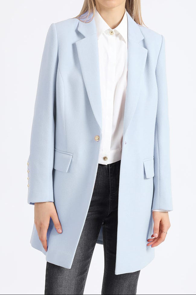 Chaquetón Mujer Manga Fantasía Muflón Celeste