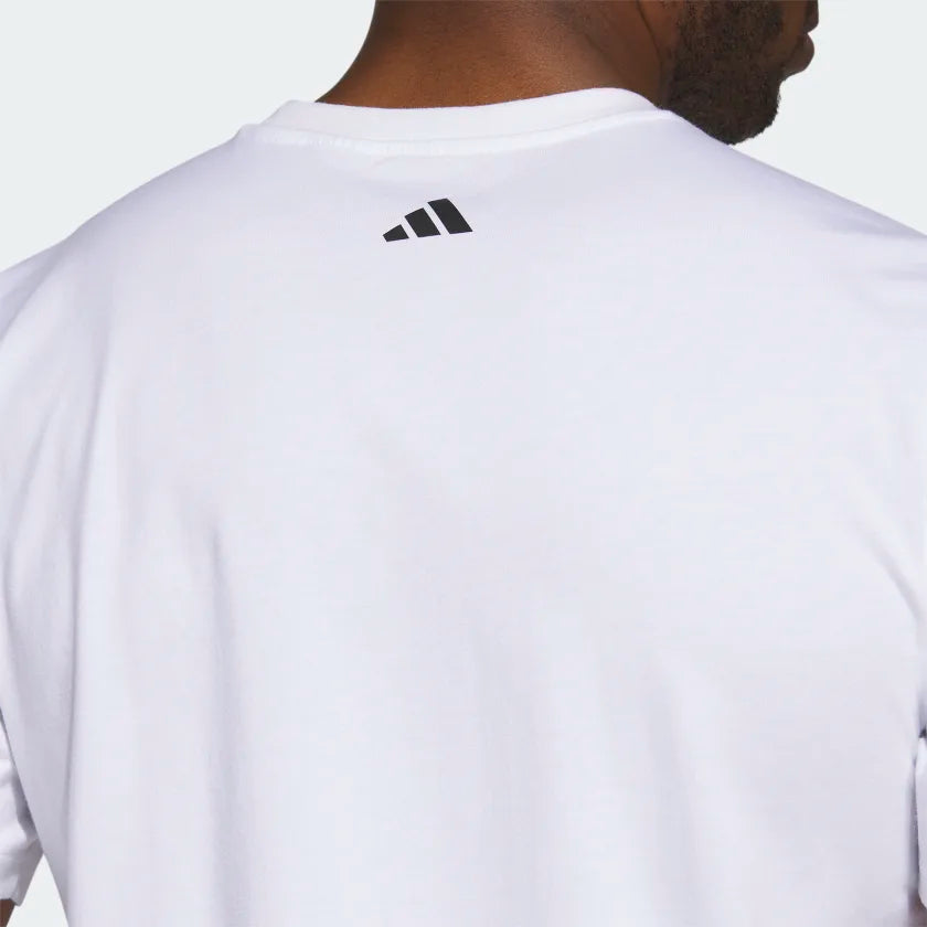 Polera Hombre Chain Net Basketball Graphic Tee White