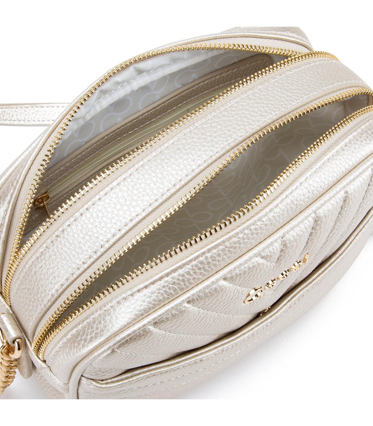 Cartera Mujer Bandolera Grande Dorado