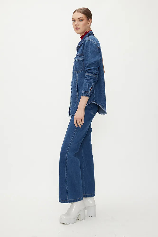 Chaqueta Denim Azul