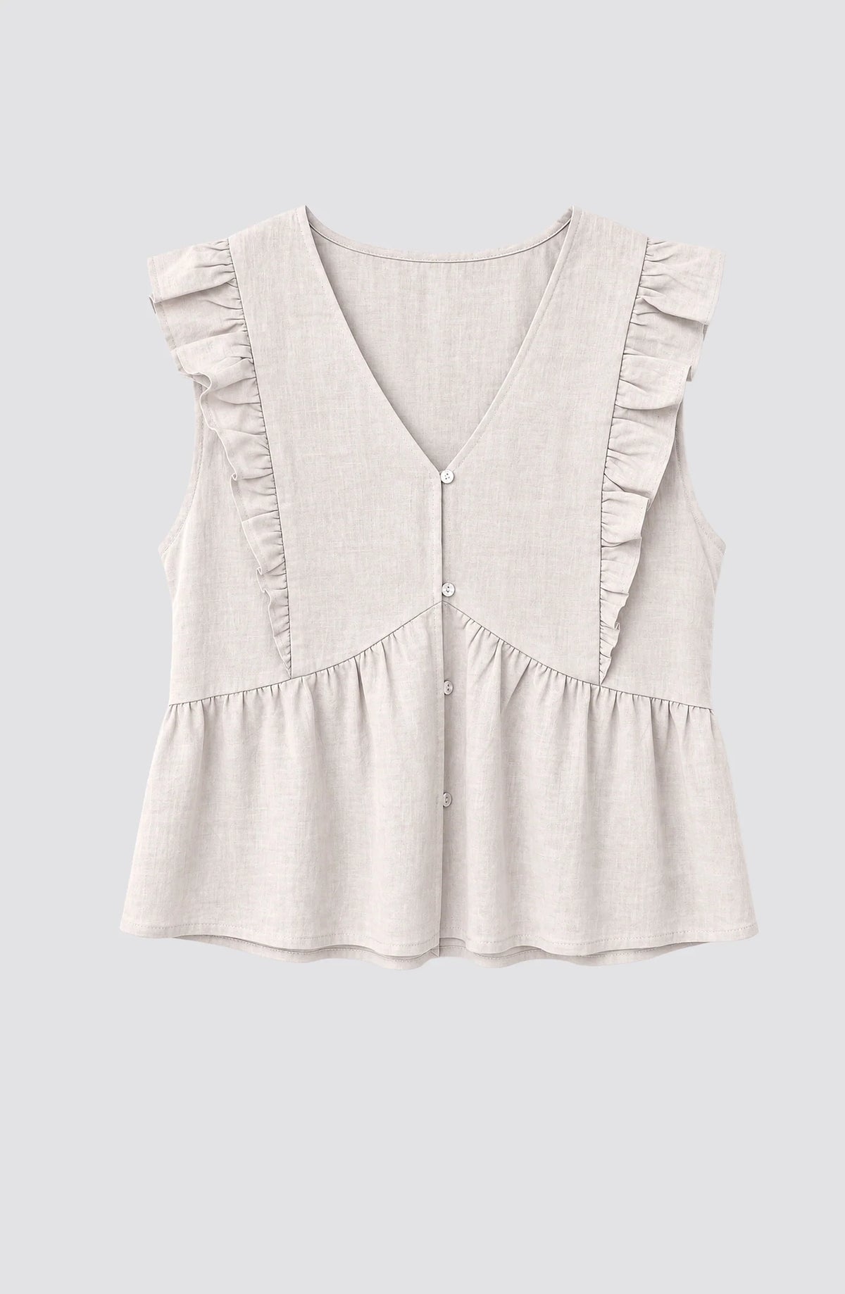 Blusa Mujer Vuelos Ecru