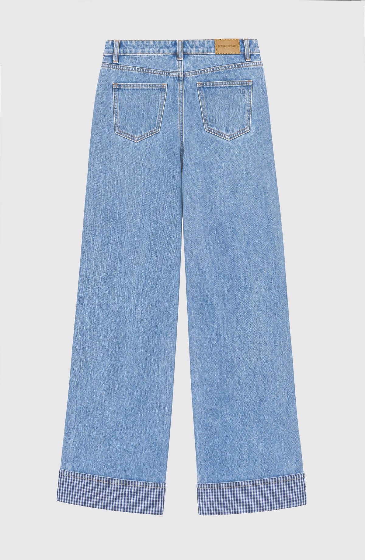 Pantalón Mujer Detalle Print Blue