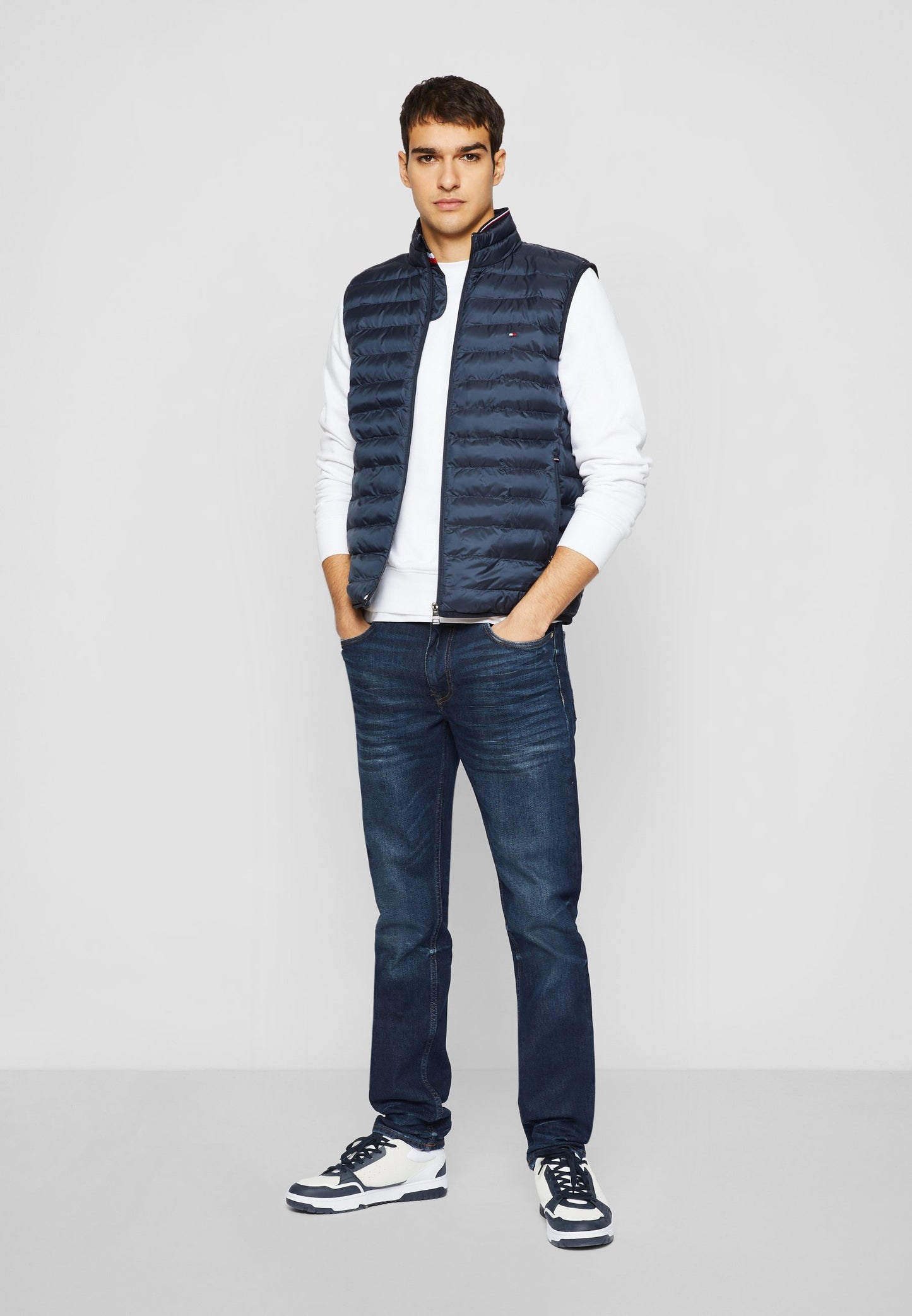 Chaqueta Hombre Warm Packable Padded Gilet Negra