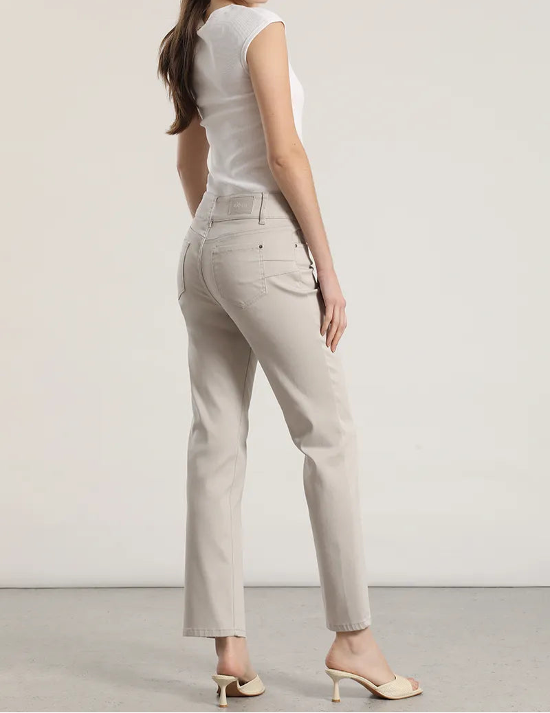 Pantalon Mujer Pitillo Push Up Tiro Medio Gris