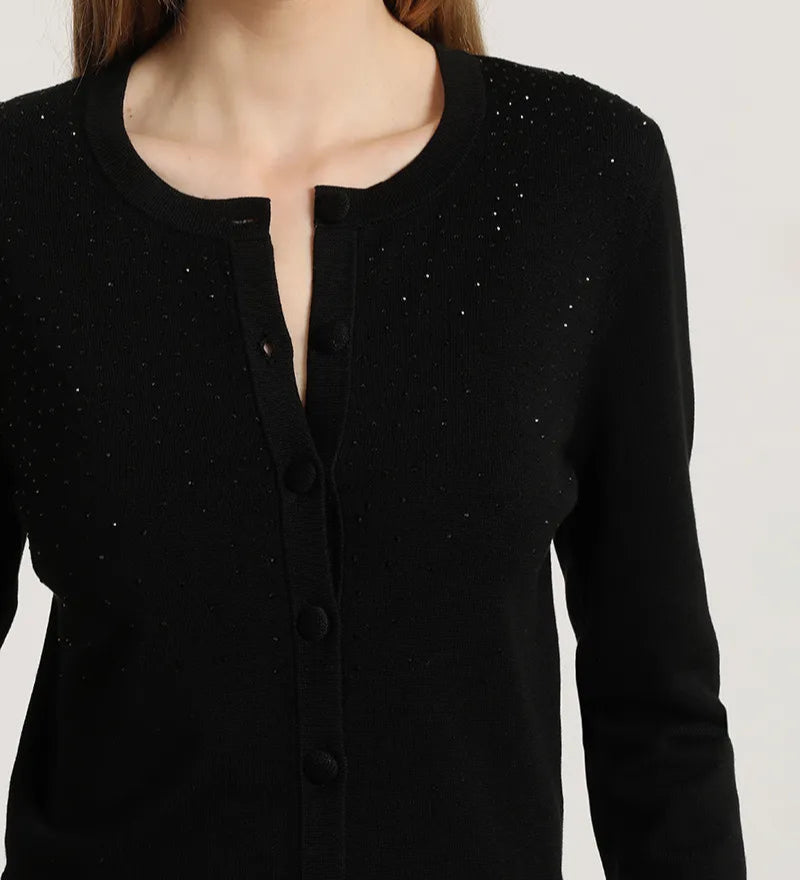 cardigan-mujer-tejido-punto-aplicacion-strass-negro