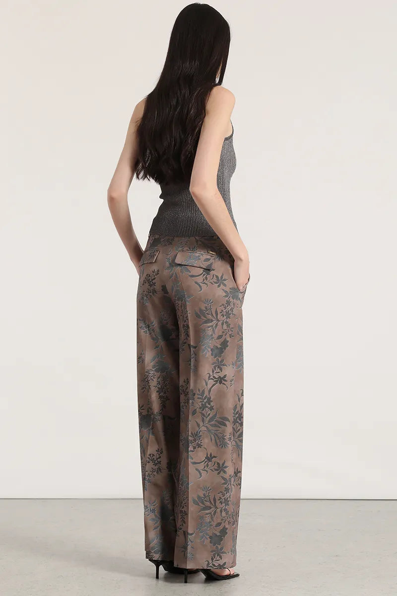 pantalon-mujer-ancho-tiro-alto-estampado-cafe