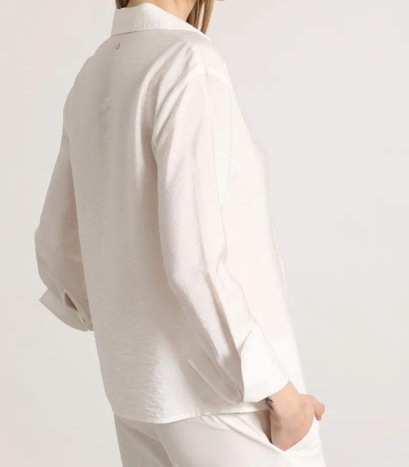 Blusa Mujer Amarras Crudo