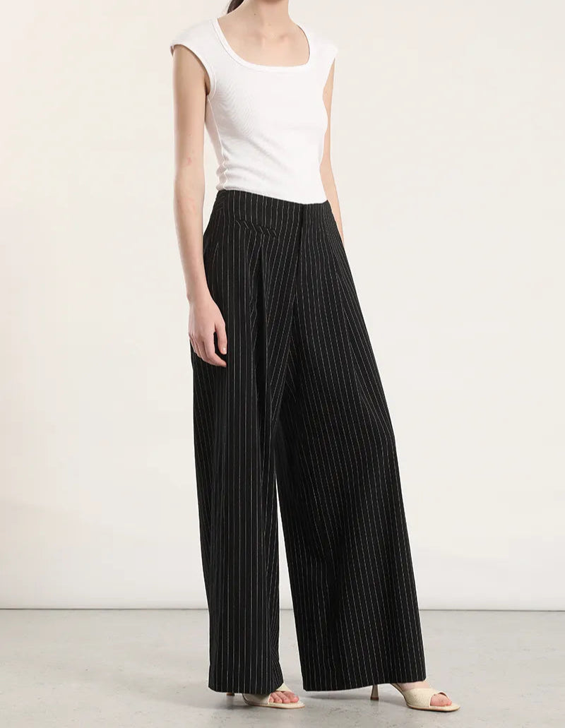 pantalon-mujer-ancho-tiro-alto-listado-negro
