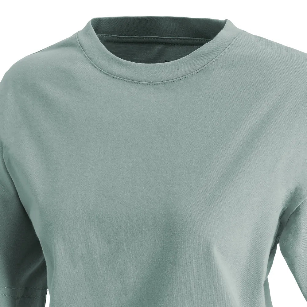Polera Mujer Manga Corta Daily Celeste