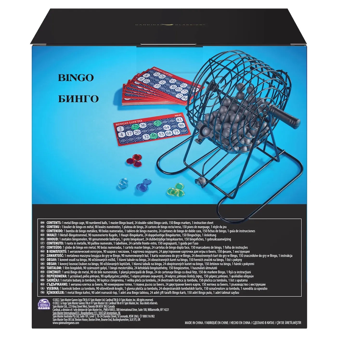 Juego de Mesa Bingo Lotto 90 SPIN MASTER