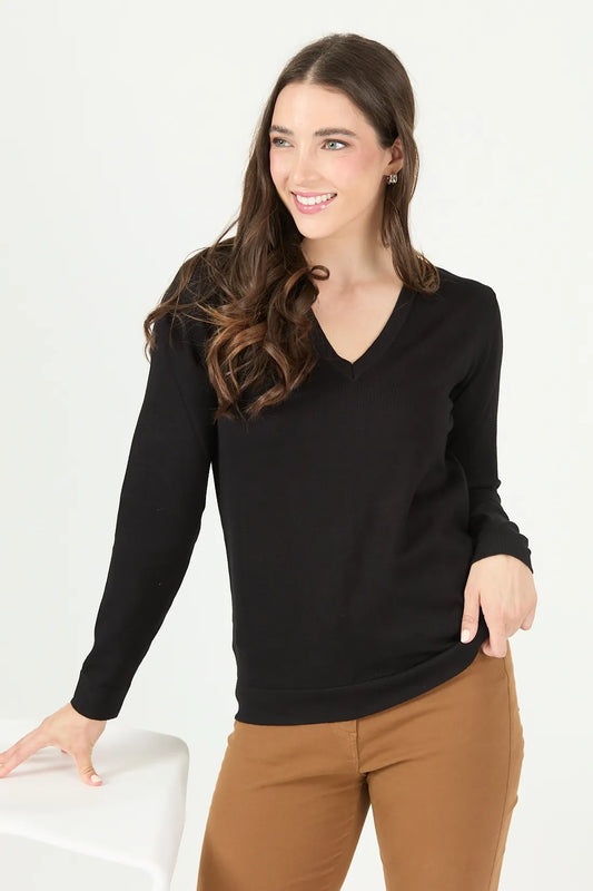 sweater-mujer-cuello-en-v-negro
