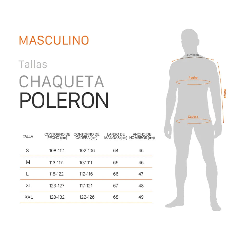 Poleron Hombre Trot Terracota