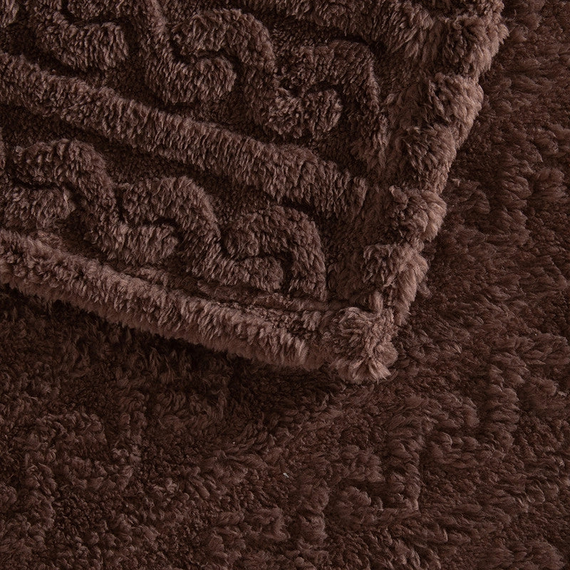Manta Patagonia Jacquard Sherpa 127x152cm Café