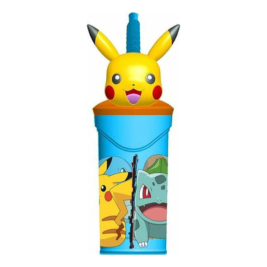 Vaso Figurita 3D 360 ML Pokemon Pikachu