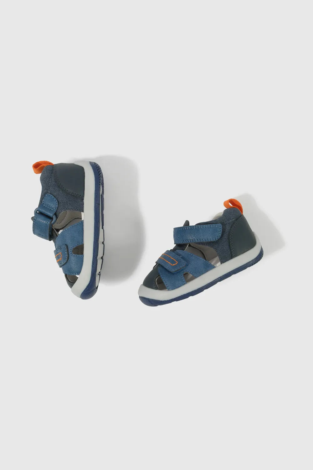 Sandalia Niño Doble velcro Azul