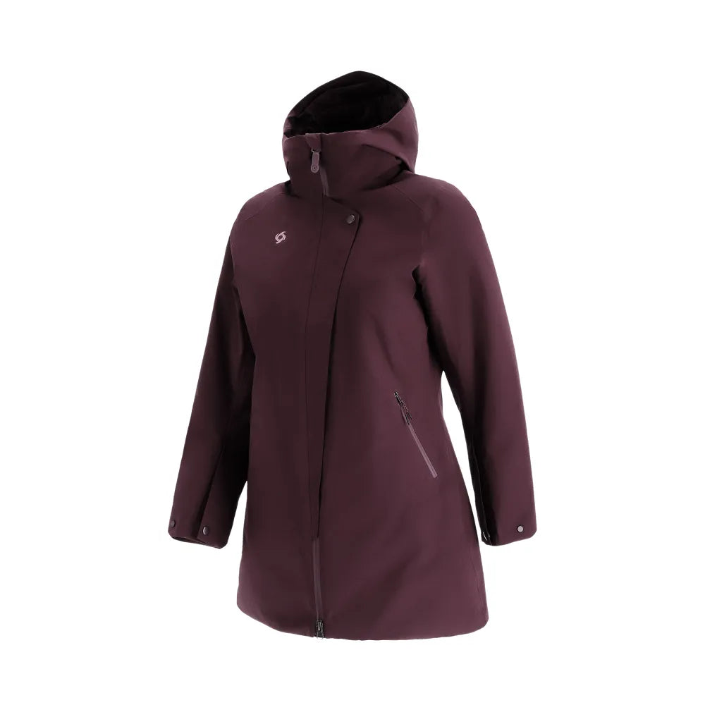 Parka Mujer Abrigo Raven Burdeo