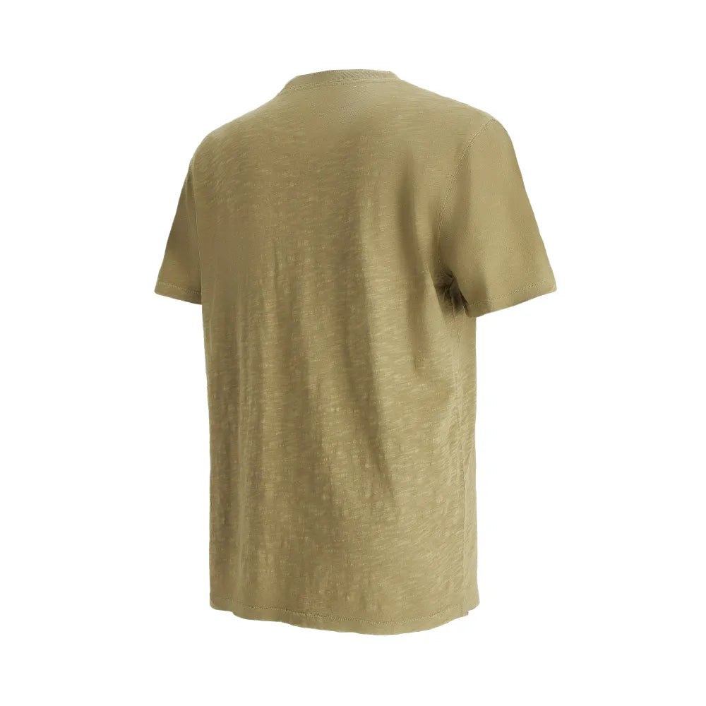 Polera Hombre Manga Corta Slub Verde