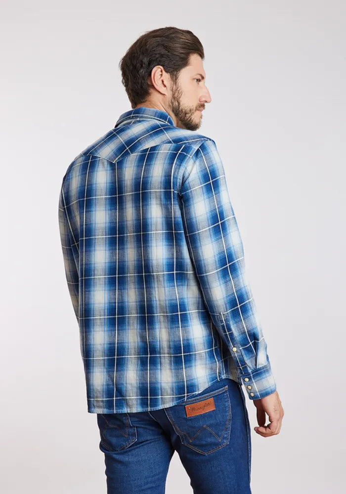 camisa-hombre-western-shirt-buffalo-indigo