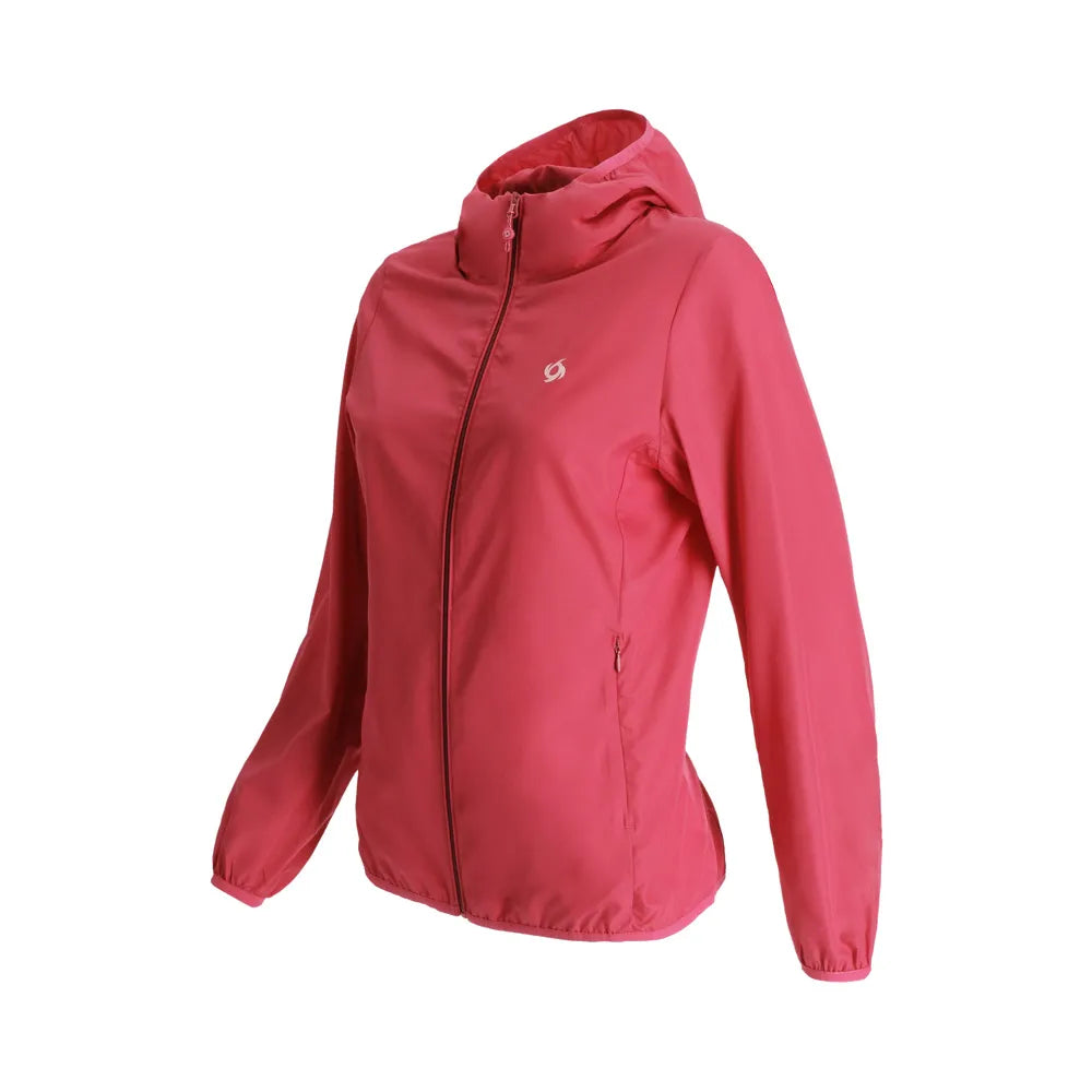 Chaqueta Mujer Compactable Airjkt Hoodie Guinda